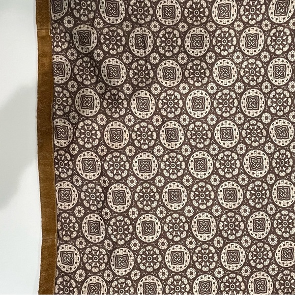 JOO-KAY Brown Suede Leather Vest with 70s Design Lining Western | Mens 46 - Picture 4 of 11